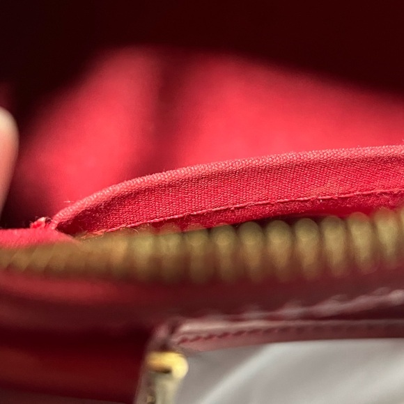 Louis Vuitton Alma bb vernis red double handle with lock & 2 keys - Picture 11 of 16